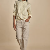 Camicia JILL coreana microstampa P28D0JILL-T4733 S669 massimo alba 