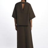 Maglia scollo v dietro HESSE1390 MOSS studio nicholson 