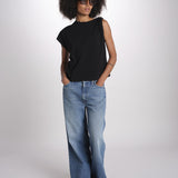 t-shirt asimmetrica ALLIA NOIR ba&sh 