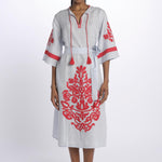 benaras soleil BE24876PALE BLUE RED