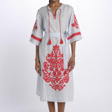benaras soleil BE24876PALE BLUE RED