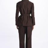 DREW Blazer doppio petto con cintura VES1600DREW MAR0125S soeur 