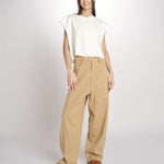 Pantalone con tasche CARLA MJD230_S93058 ROYAL YELLOW jejia 