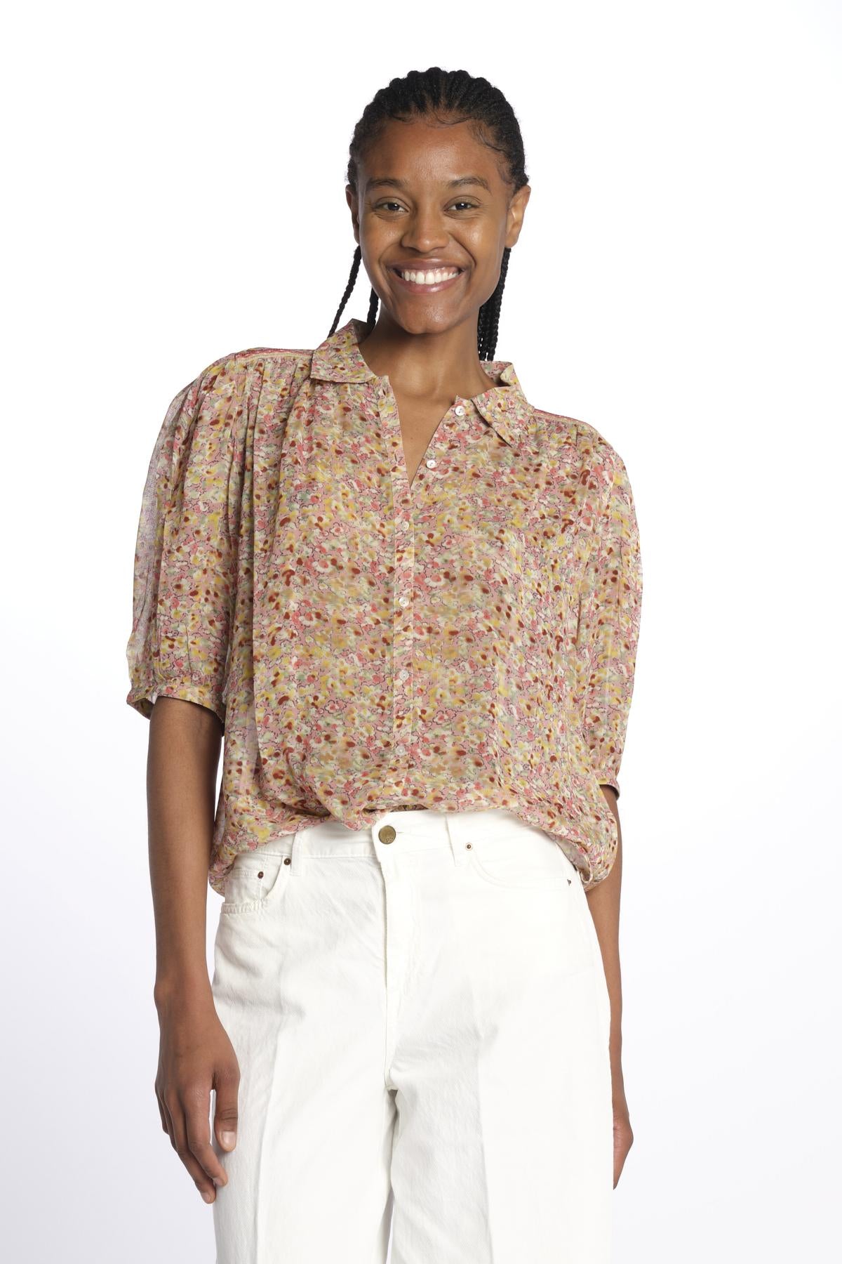 Camicia LARK fiorellini LARK ROSE ba&sh 