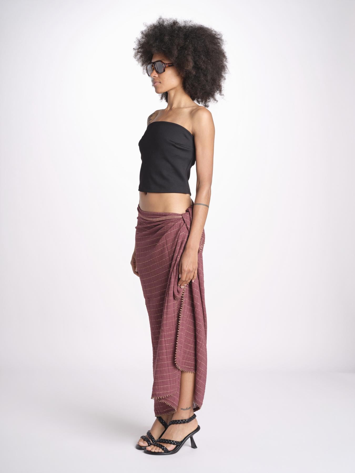 pareo in lurex gessato NORA WINE christianzen 
