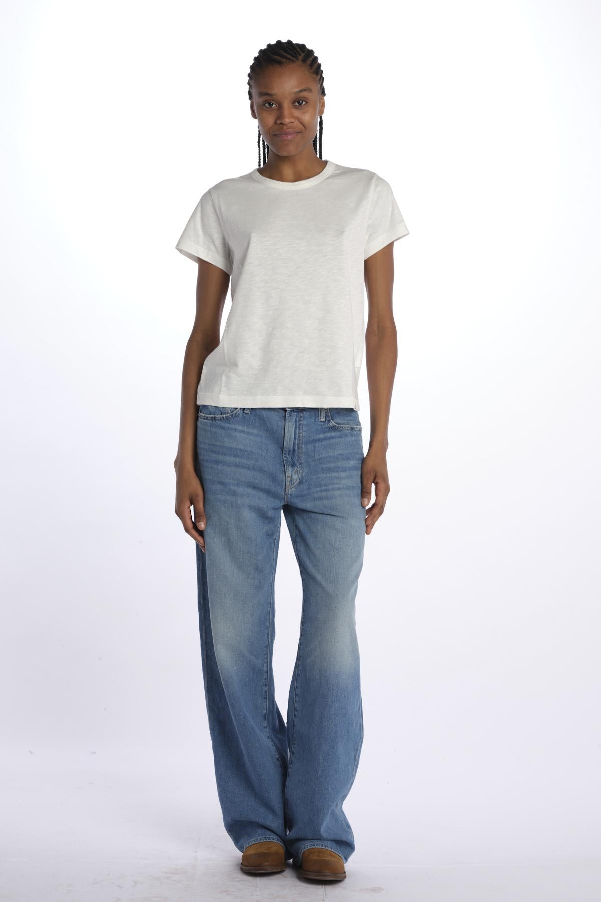 T-shirt girocollo m/c basic WSCT20 WHITE merz b 