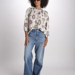 camicia con stampa rombi ODELIE ECRU ba&sh 