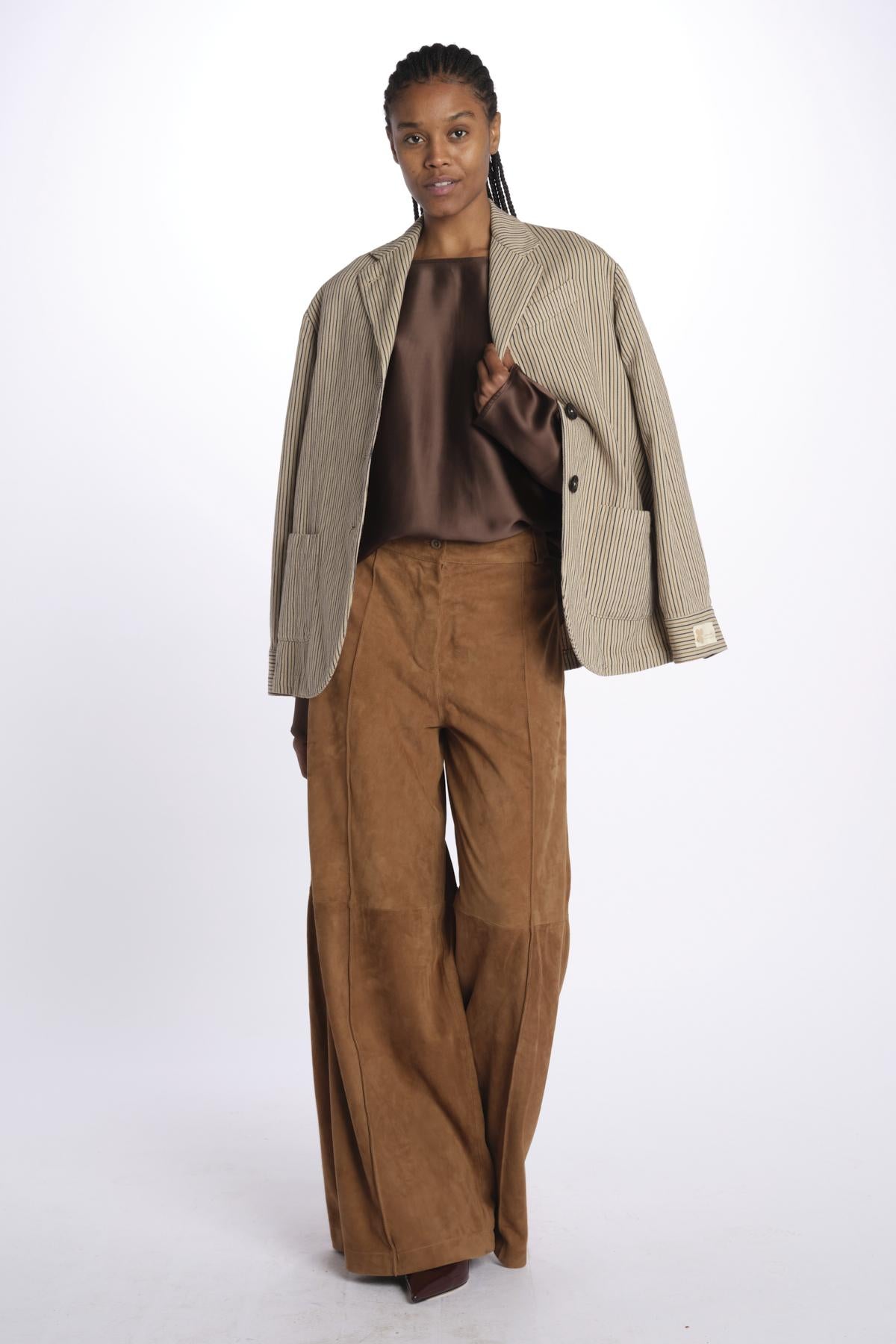 Camicia CANDY raso 5453187 TOFFEE herskind 