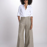 pantalone largo con nervature ORIANA 540 50326 quelledue 
