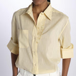 Camicia ANGELO con rouches ANGELO1TEE CREAM antik batik 