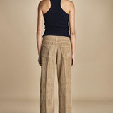 pantalone in velluto cropped ZELDA TOFEE true avenue 