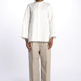 Camicia collo guru con tasca BELGRADE OFFWHITE sofie d'hoore 