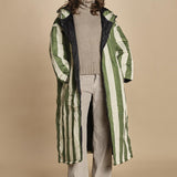 piumino lungo. 90110 SANTORINI RIGHE sittingsuit 