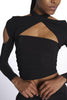 JOSIE top incrociato con spalla nuda