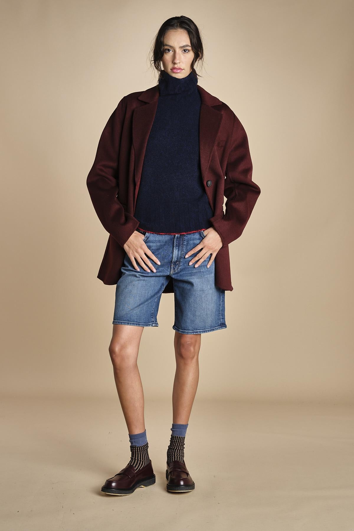 bermuda in denim 4862 THE UNDERCOVER BERMUDA SHORT 259 mother 