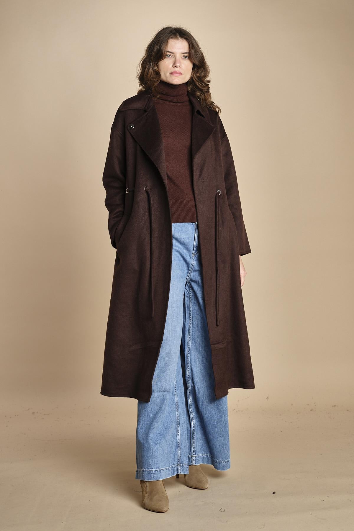 cappotto double con cintura KATE CHOCOLAT ba&sh 