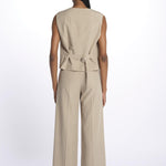 Gilet linen 252-1701 6202 vis a vis 