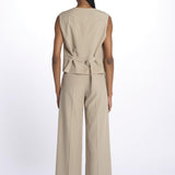 Gilet linen 252-1701 6202 vis a vis 