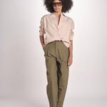 pantalone baloon con pinces PAN0623DALEY KAKI KAK0126S soeur 