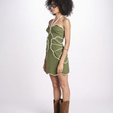 miniabito con petali 344455 GREEN L0013 farm rio 