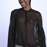TANDY camicia nera a pois oro WWSH00582 NERO ORO zadig & voltaire 