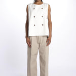 BRODY top con anelli BRODY OFF WHITE sofie d'hoore 