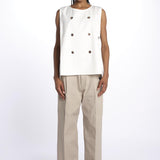 BRODY top con anelli BRODY OFF WHITE sofie d'hoore 