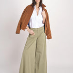 pantalone over 4 tasche GRACE XG02 169 OLIVA ps don't forget me 
