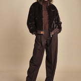 bomber in ecopelliccia BWSEWARDF5 BROWN bombers original 