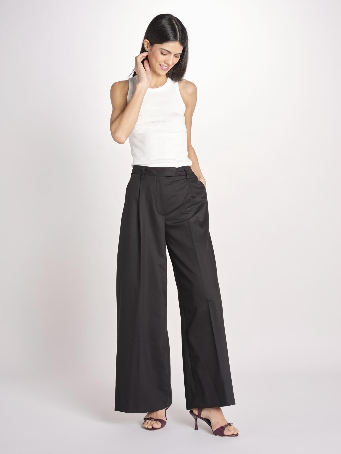 pantalone a vita bassa DEVA 3118 T0162 BALCK T0002 the latest 