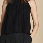 top in maglia plisse SERRES NOIR ba&sh 