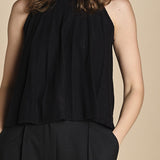 top in maglia plisse SERRES NOIR ba&sh 