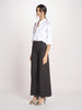 pantalone largo con nervature