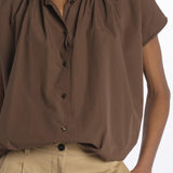 Camicia VALLO m/c poppeline 2515111032600 011 weekend maxmara 
