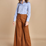 pantalone over con nervature in gabardine ORIANA 540339 26 quelledue 
