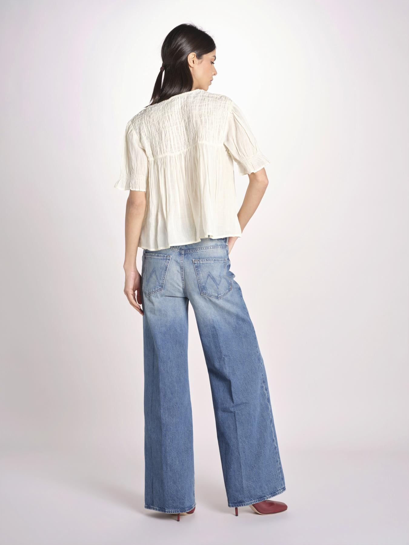 camicia m/c goffrata 038 CREAM sea ny 
