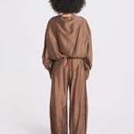 camicia in mussola con manica a sbutto DIANA 4007 T0161 CHOCOLATE T0032 the latest 