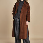 cappotto vestaglia double CELIA IO111046 BR248 ivy oak 