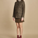 giacca a quadretti girocollo con quattro tasche. ENGEL 4HVA64-V02722 KAKI vanessa bruno 