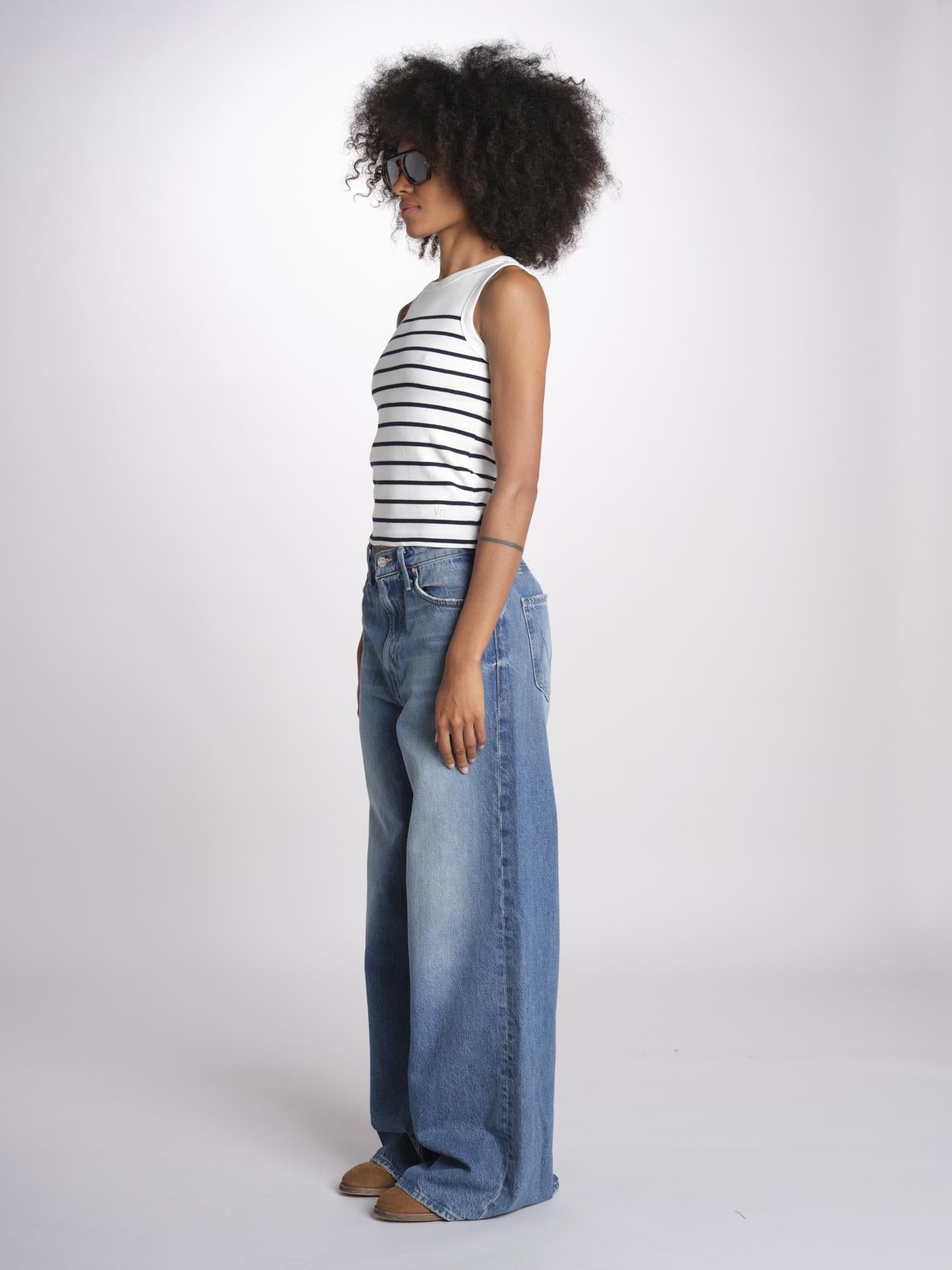 top a righe GAIA 6EVB01-V13745 ECRU vanessa bruno 