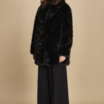 cappotto in ecofur. ANASTASIA NOIR giovanni paris 