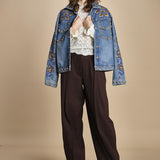 camicia in maglia ricamo pizzo LACE STICH 351912 OFF WHITE farm rio 