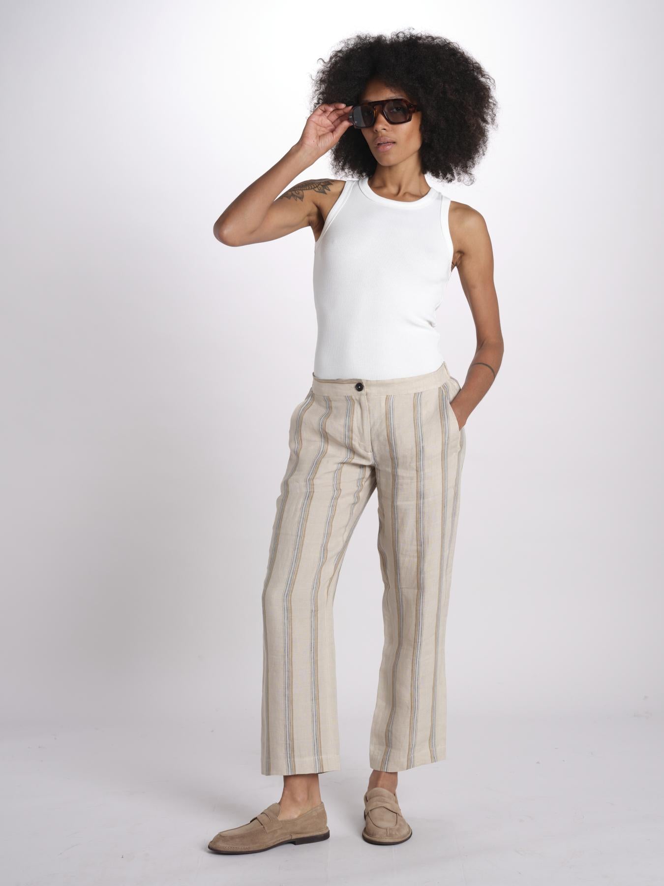 pantoline in lino SPARU M29D0_T2301 R708 massimo alba 