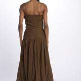 Gonna lunga pieghe CHERRY SKIRT MILITARY scarlett poppies 
