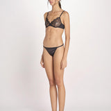 reggiseno in pizzo con ferro ROMEO L2421256 BLACK 900 love stories 