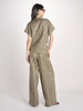camicia in lino con maniche corte