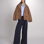 camicia dalla linea sfiancata con pince PESI 2615111041600 002 AZZURRO weekend maxmara 
