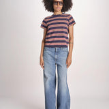 t-shirt a righe manica corta THE LITTLE TEE T1103116 SCOUT STRIPE the GREAT 