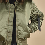 bomber unisex nylon raso 756111 MA1 SAGE GREEN alpha 