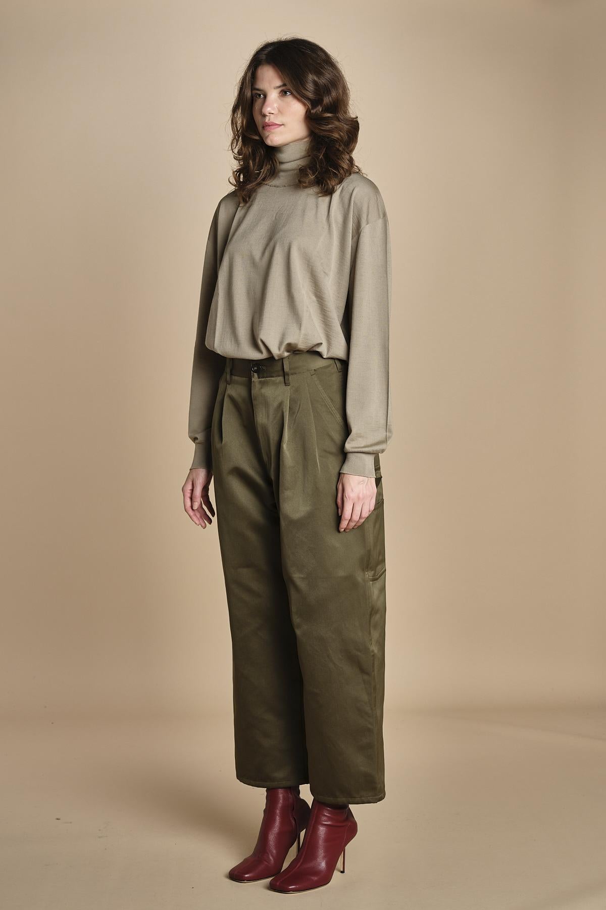 pantalone worker in raso POLKE RASO LAUREL sofie d'hoore 